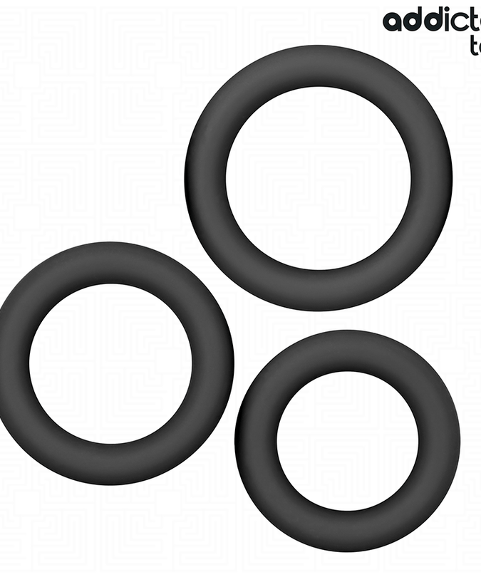 ADDICTED TOYS - SET SILICONEN RINGEN MODEL 1