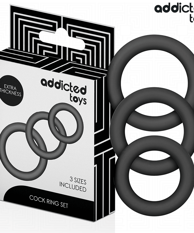 ADDICTED TOYS - SET SILICONEN RINGEN MODEL 1