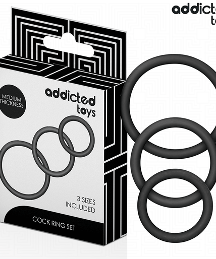 ADDICTED TOYS - SET OF SILICONE RINGS MODEL 2 ADDICTED TOYS - SET OF SILICONE RINGS MODEL 2