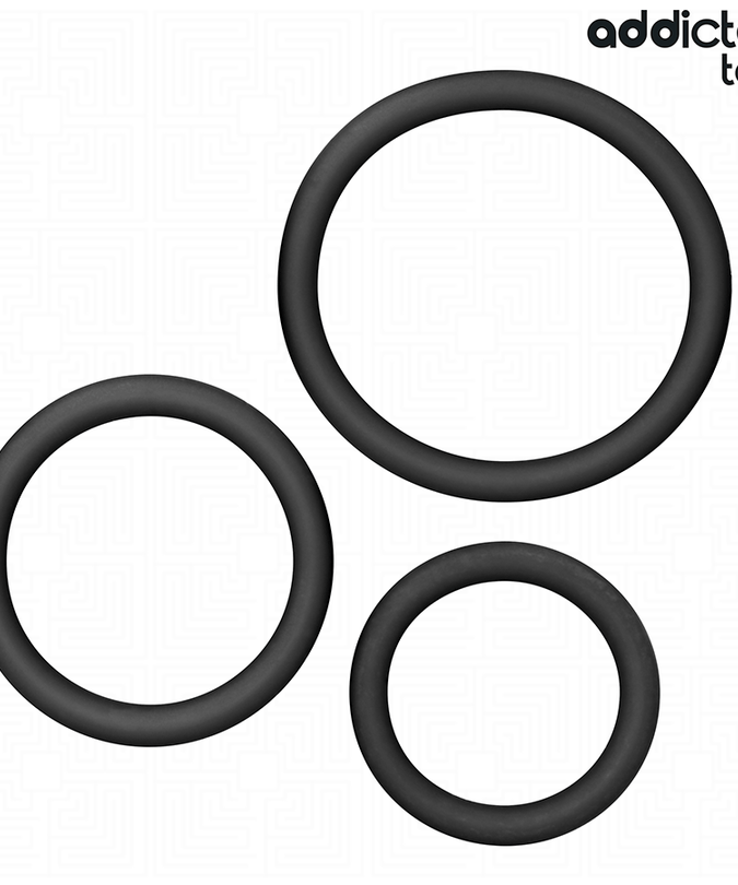 ADDICTED TOYS - SET SILICONEN RINGEN MODEL 2