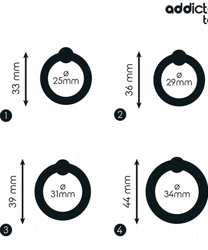 ADDICTED TOYS - SET OF PRESSURE SILICONE RINGS ADDICTED TOYS - SET OF PRESSURE SILICONE RINGS