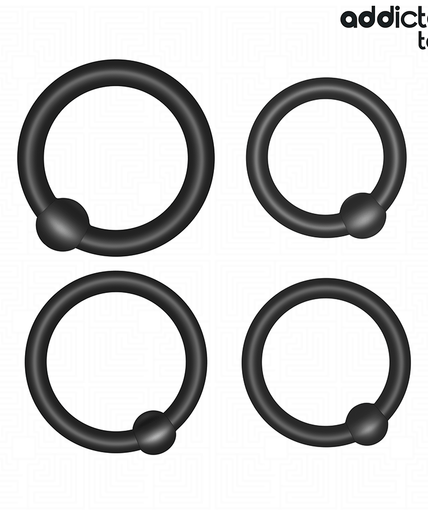 ADDICTED TOYS - SET OF PRESSURE SILICONE RINGS ADDICTED TOYS - SET OF PRESSURE SILICONE RINGS