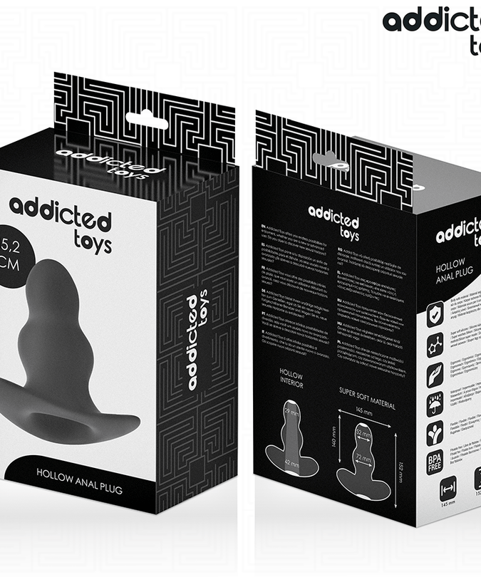 ADDICTED TOYS - HOLLOW ANAL PLUG SILICONE SIZE XXL 15.2 CM