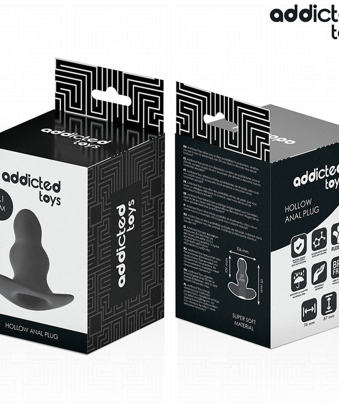 Addicted Toys – Hollow Anal Plug Silicone Size L 11.1 Cm