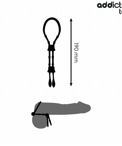 ADDICTED TOYS - ADJUSTABLE SILICONE ROPE FOR THE PENIS ADDICTED TOYS - ADJUSTABLE SILICONE ROPE FOR THE PENIS