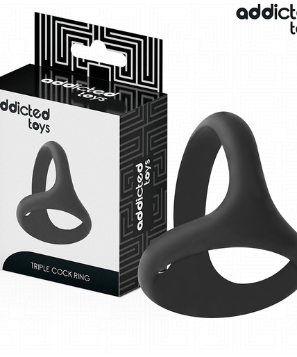 ADDICTED TOYS - THICK TRIPLE PENIS RING ADDICTED TOYS - THICK TRIPLE PENIS RING