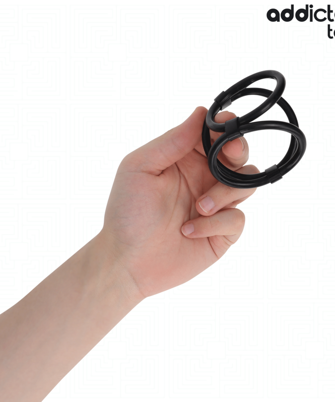 ADDICTED TOYS - TRIPLE PENIS RING