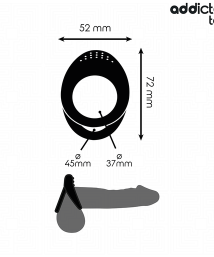ADDICTED TOYS - DOUBLE TEXTURED PENIS RING ADDICTED TOYS - DOUBLE TEXTURED PENIS RING