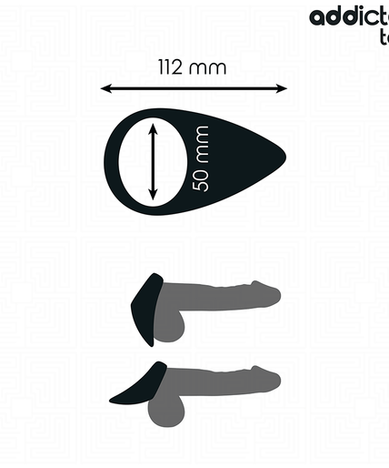 ADDICTED TOYS - TEAR SHAPED PENIS RING ADDICTED TOYS - TEAR SHAPED PENIS RING