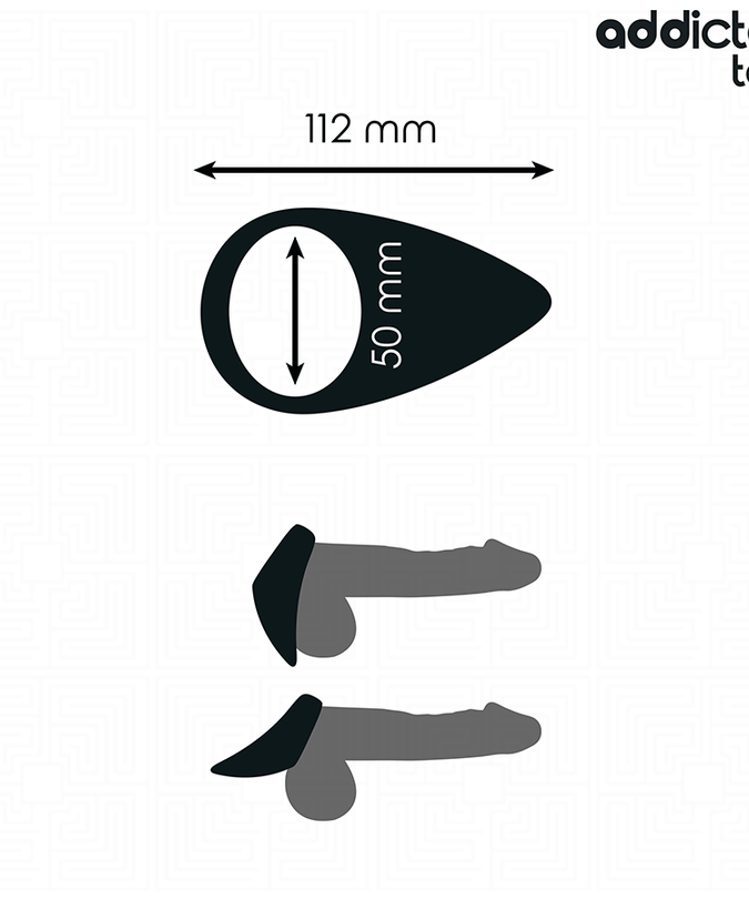 ADDICTED TOYS - TEAR SHAPED PENIS RING