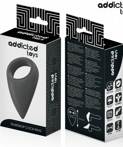 ADDICTED TOYS - TEAR SHAPED PENIS RING ADDICTED TOYS - TEAR SHAPED PENIS RING