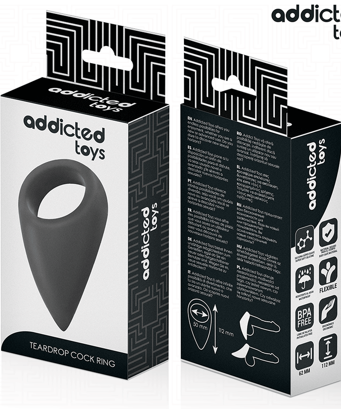 ADDICTED TOYS - TEAR SHAPED PENIS RING