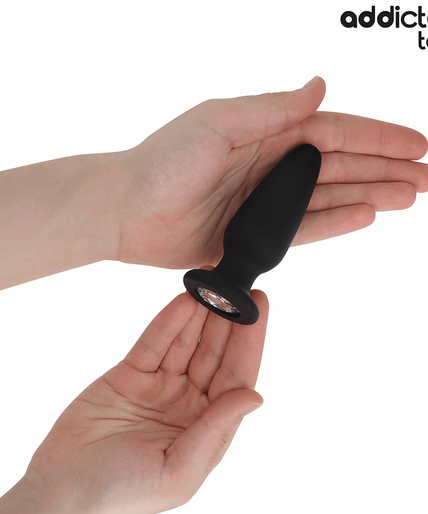 ADDICTED TOYS - ANAL PLUG WITH JEWEL SILICONE SIZE M 10.4 CM ADDICTED TOYS - ANAL PLUG WITH JEWEL SILICONE SIZE M 10.4 CM