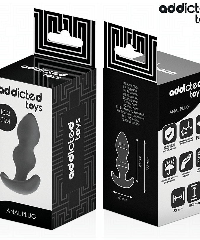 Addicted Toys – Anal Plug Silicone Size S 10.3 Cm