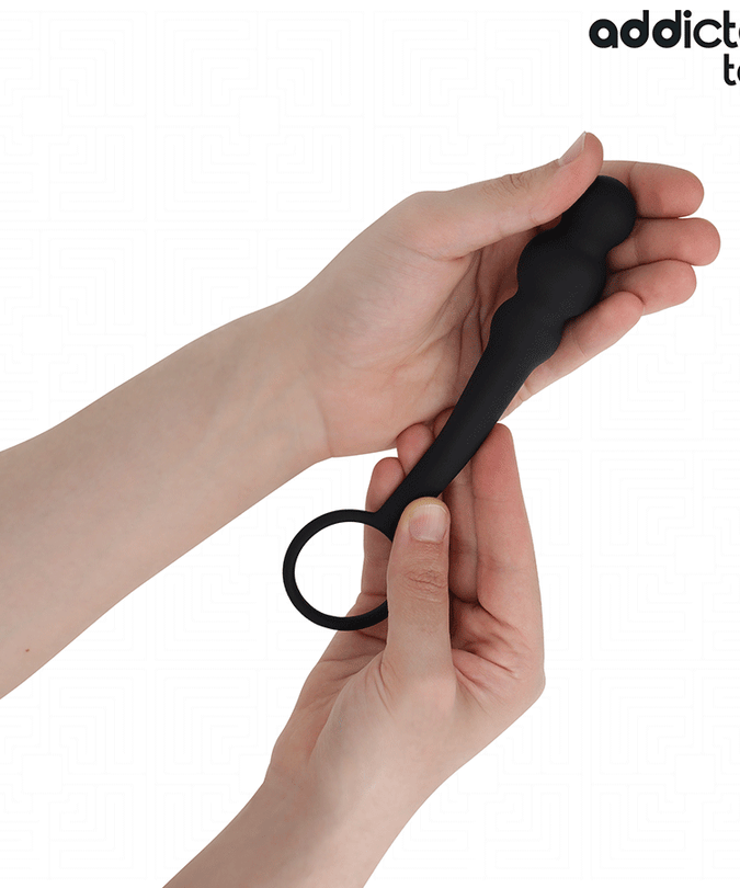 ADDICTED TOYS - BUTTPLUG MET RING SILICONEN MODEL 1