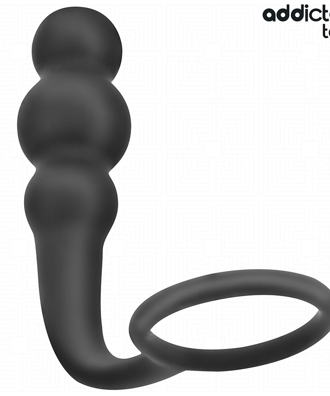 ADDICTED TOYS - BUTTPLUG MET RING SILICONEN MODEL 1