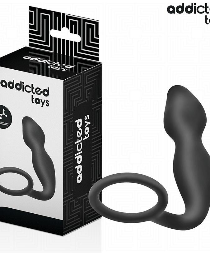 ADDICTED TOYS - BUTTPLUG MET RING SILICONE MODEL 2