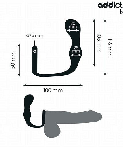 ADDICTED TOYS - ANAL PLUG WITH RING SILICONE MODEL 3 ADDICTED TOYS - ANAL PLUG WITH RING SILICONE MODEL 3