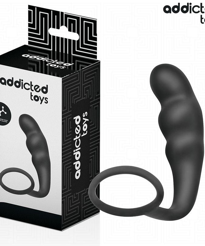 ADDICTED TOYS - BUTTPLUG MET RING SILICONE MODEL 4