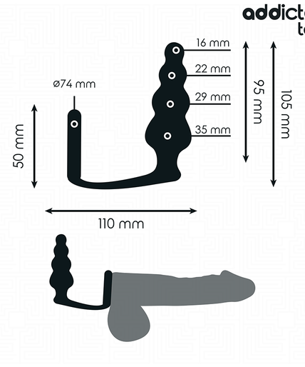 ADDICTED TOYS - ANAL PLUG WITH RING SILICONE MODEL 5 ADDICTED TOYS - ANAL PLUG WITH RING SILICONE MODEL 5