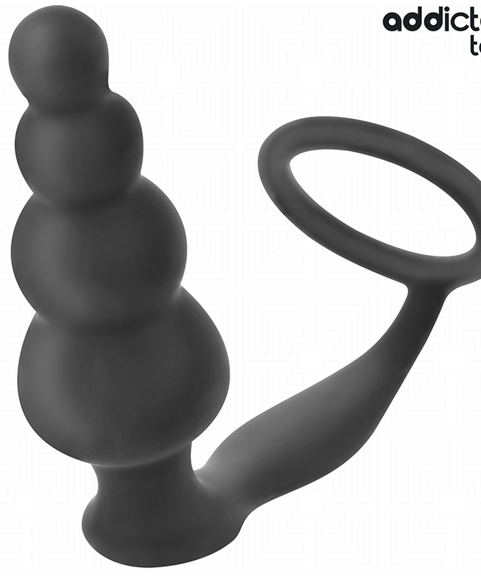 ADDICTED TOYS - BUTTPLUG MET RING SILICONEN MODEL 5