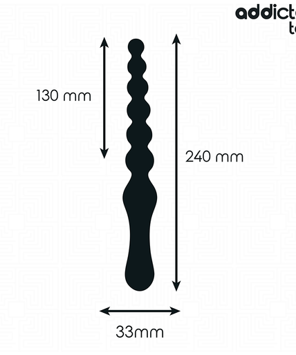 ADDICTED TOYS - DOUBLE ANAL MASSAGER SILICONE 24 CM ADDICTED TOYS - DOUBLE ANAL MASSAGER SILICONE 24 CM