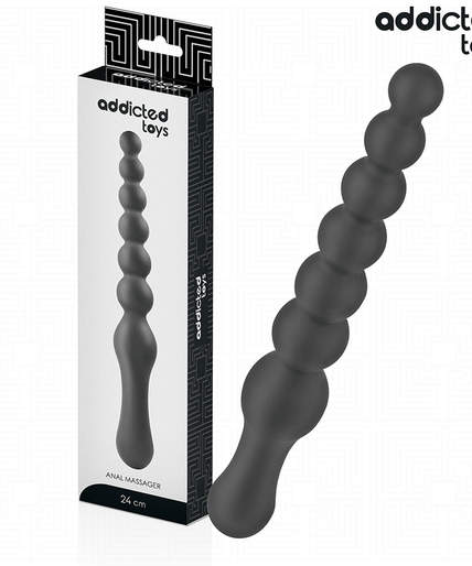 ADDICTED TOYS - DOUBLE ANAL MASSAGER SILICONE 24 CM ADDICTED TOYS - DOUBLE ANAL MASSAGER SILICONE 24 CM