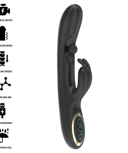 IBIZA - POWERFUL RABBIT VIBRATOR WITH MASSAGING ROLLING PEARL IBIZA - POWERFUL RABBIT VIBRATOR WITH MASSAGING ROLLING PEARL