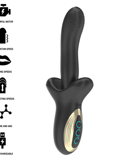 IBIZA - POWERFUL VIBRATOR WITH THRUSTING AND BITING EFFECT IBIZA - POWERFUL VIBRATOR WITH THRUSTING AND BITING EFFECT