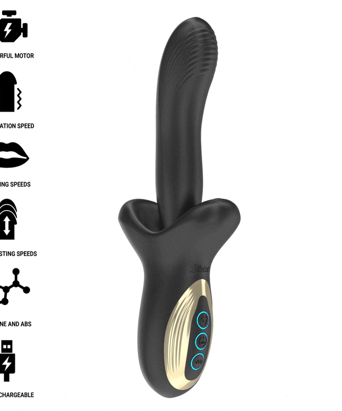 IBIZA - POWERFUL VIBRATOR WITH THRUSTING AND BITING EFFECT
