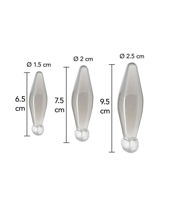 TOYJOY - ANAL PLAY 3-PIECE TRANSPARENT FINGER RIMMER
