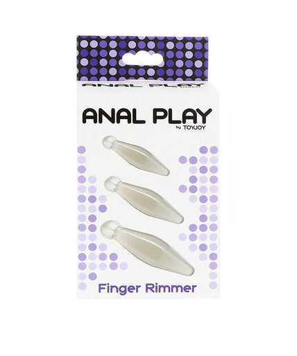 TOYJOY - ANAL PLAY 3-PIECE TRANSPARENT FINGER RIMMER TOYJOY - ANAL PLAY 3-PIECE TRANSPARENT FINGER RIMMER