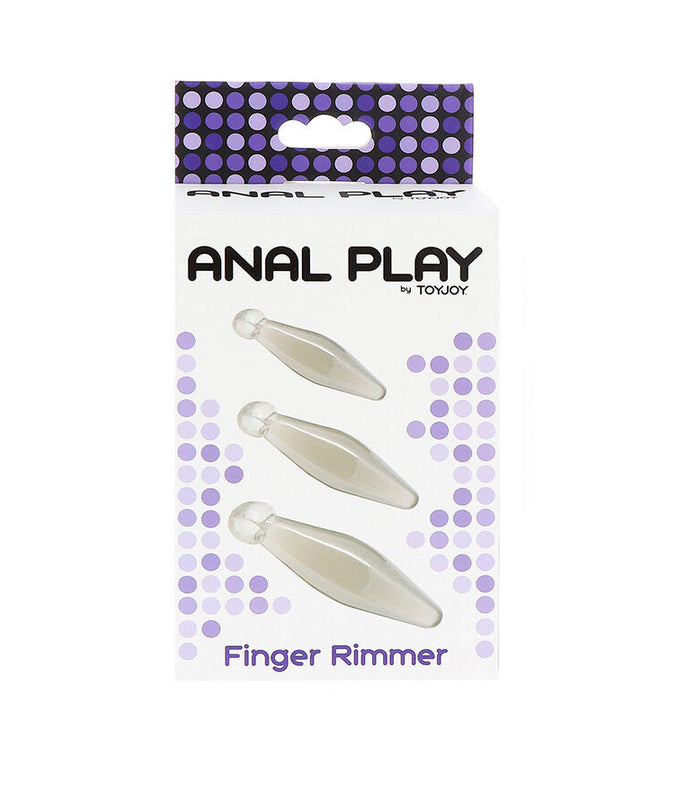 TOYJOY - ANAL PLAY 3-PIECE TRANSPARENT FINGER RIMMER