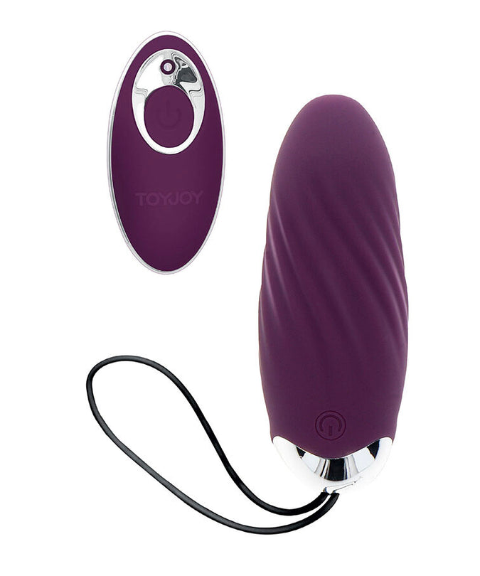 TOYJOY - HAPPINESS KNOCK KNOCK EGGSTAVAGANT VIBRATOR WITH REMOTE CONTROL PURPLE