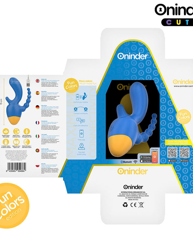 ONINDER CUTE - LOVE 3 SOME TRIPLE VIBRATOR - FREE WORLDWIDE APP
