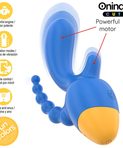 ONINDER CUTE - LOVE 3 SOME TRIPLE VIBRATOR - FREE WORLDWIDE APP ONINDER CUTE - LOVE 3 SOME TRIPLE VIBRATOR - FREE WORLDWIDE APP