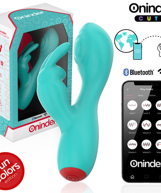 ONINDER CUTE - LOVE BUNNY G-SPOT CLITORALE VIBRATOR - GRATIS WERELDWIJDE APP