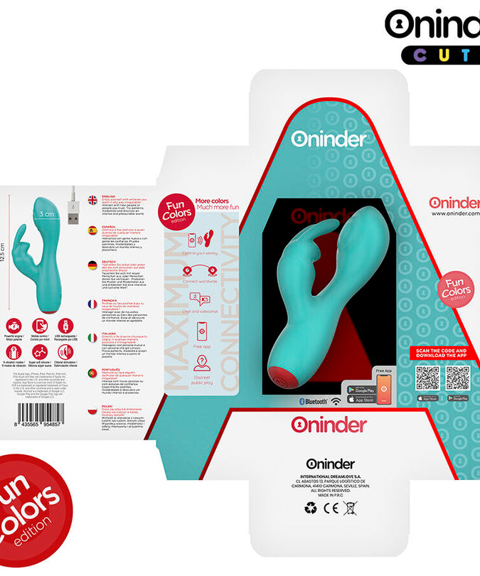ONINDER CUTE - LOVE BUNNY G-SPOT CLITORALE VIBRATOR - GRATIS WERELDWIJDE APP