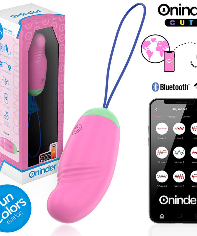 ONINDER CUTE - LOVE PLEASURE 360° TRILLEND-ROTEREND SILICONEN EI - GRATIS WERELDWIJDE APP