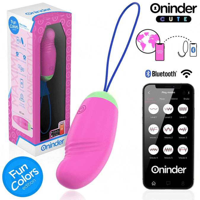 ONINDER CUTE - LOVE PLEASURE 360° TRILLEND-ROTEREND SILICONEN EI - GRATIS WERELDWIJDE APP