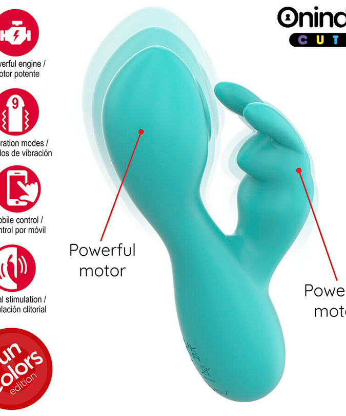 ONINDER CUTE - LOVE BUNNY G-SPOT CLITORALE VIBRATOR - GRATIS WERELDWIJDE APP