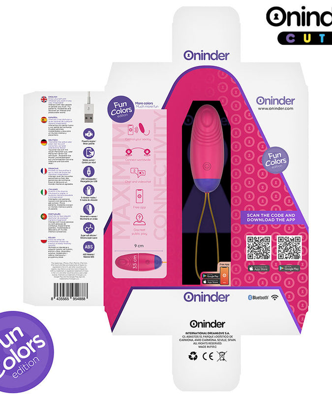 ONINDER CUTE - LOVE PLEASURE VIBRO-WAVE TAPPING SILICONEN EI - GRATIS WERELDWIJDE APP