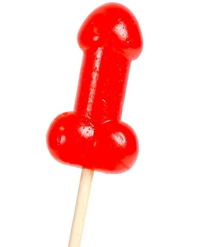 SECRETPLAY - KERSEN CANDY PENIS LOLLIPOP MET PIKANT WARMTE-EFFECT