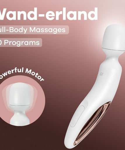 SATISFYER - WAND ERLAND VIBRATING MASSAGER WHITE SATISFYER - WAND ERLAND VIBRATING MASSAGER WHITE