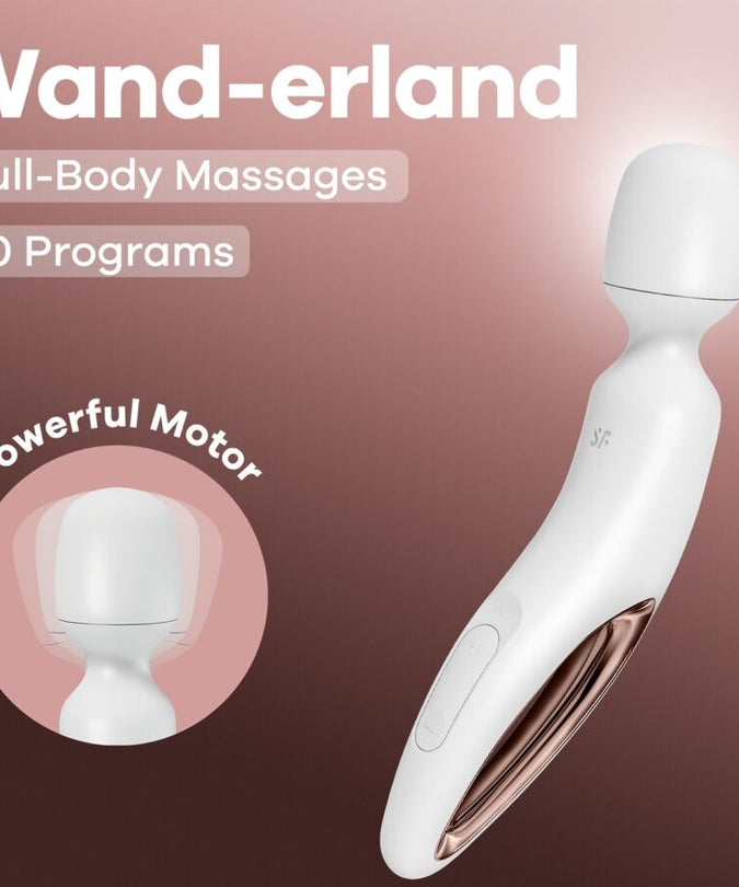 Satisfyer – Wand Erland Vibrating Massager White