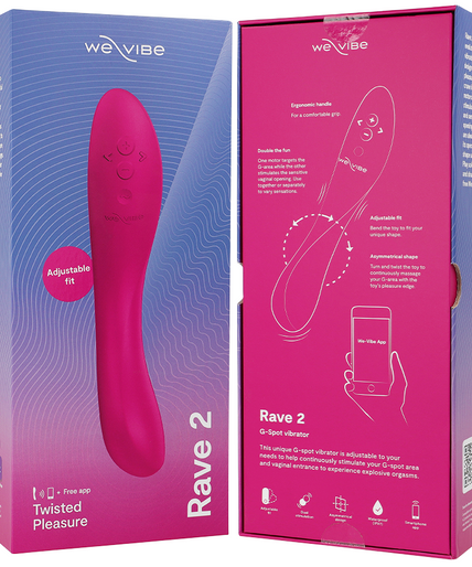 WE-VIBE - RAVE 2 G-SPOT VIBRATOR PINK WE-VIBE - RAVE 2 G-SPOT VIBRATOR PINK