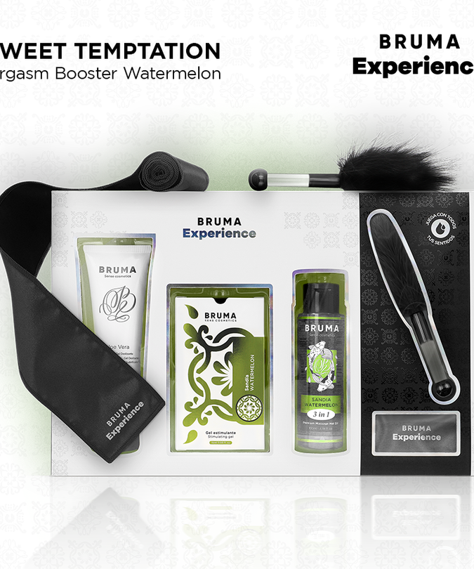BRUMA XPERIENCE - SWEET WATERMELON TEMPTATION KIT MET ORGASMEVERSTERKER