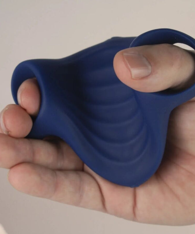ROCKS- OFF - PALM BLUE FLEXIBLE VIBRATOR MASTURBATOR