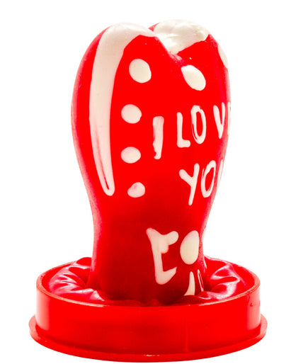 CONDOMERIE - HANDPAINTED NOVELTY CONDOMS HEART - I LOVE YOU MODEL 1 CONDOMERIE - HANDPAINTED NOVELTY CONDOMS HEART - I LOVE YOU MODEL 1