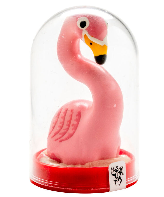CONDOMERIE - HANDGESCHILDERDE FUN CONDOMS FLAMINGO ROZE